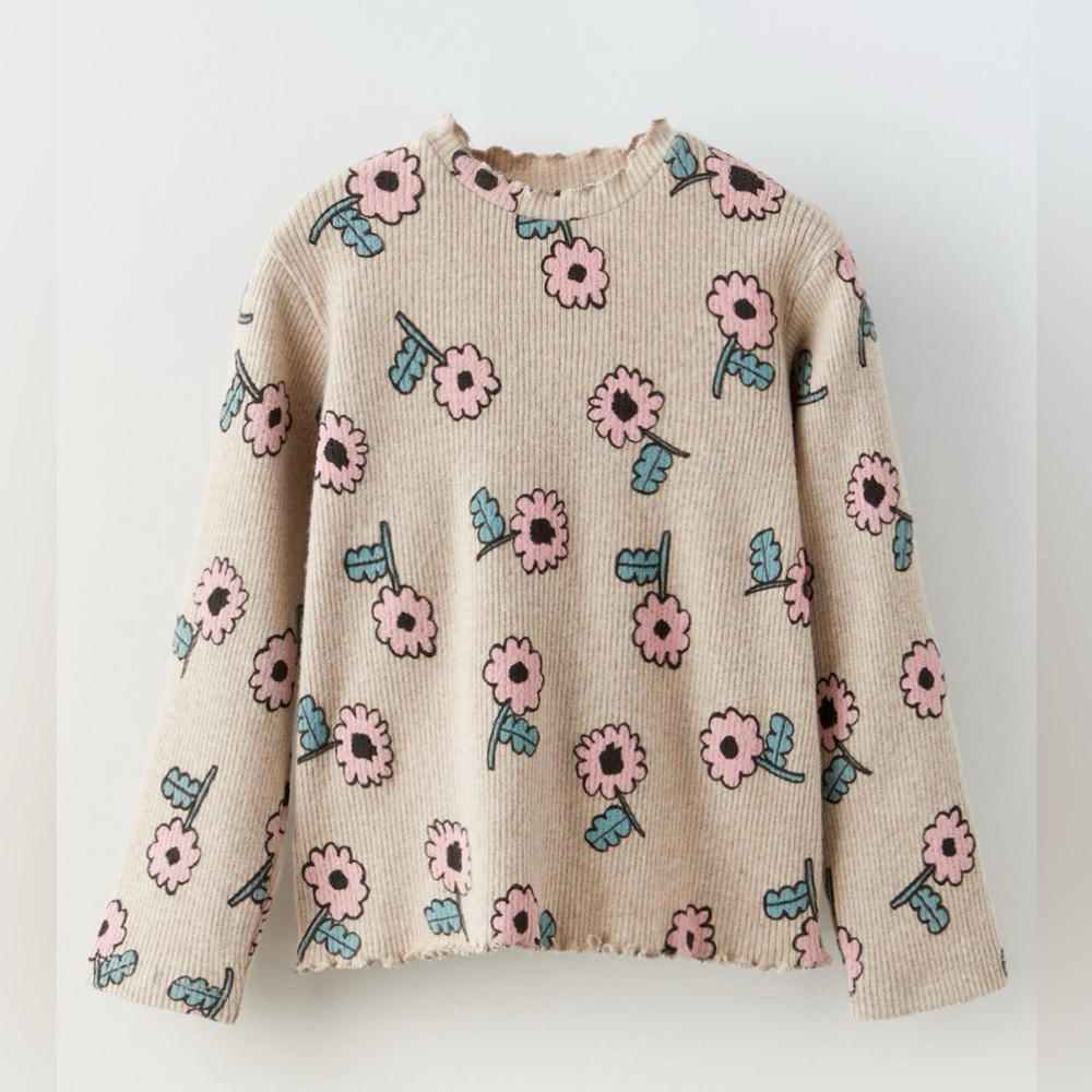 ZARA Kids | Soft Touch Floral Top & Pants for Girls